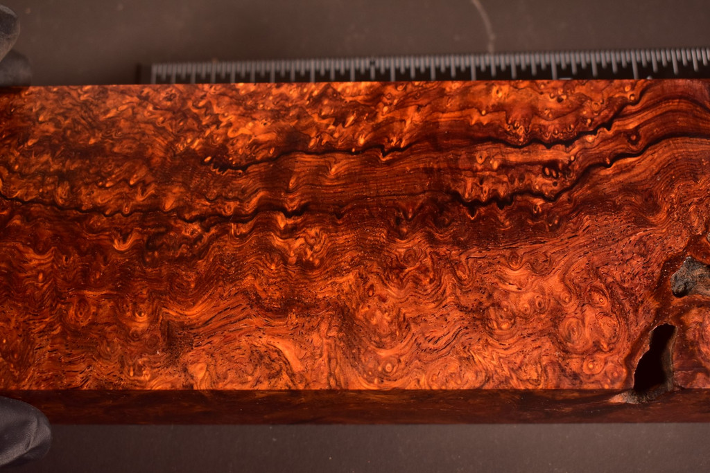 Cocobolo Burl 19 (3.3 x 1.7 x 10.75)