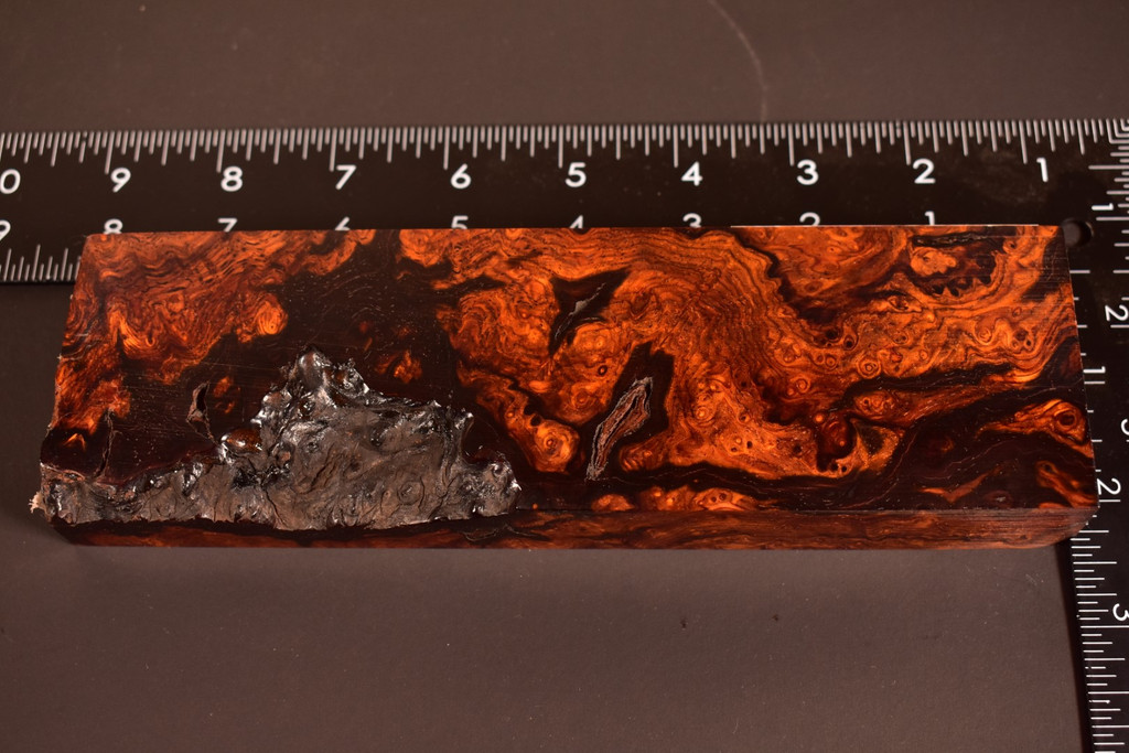 Cocobolo Burl 21 (2.3 x 1 x 7.75)
