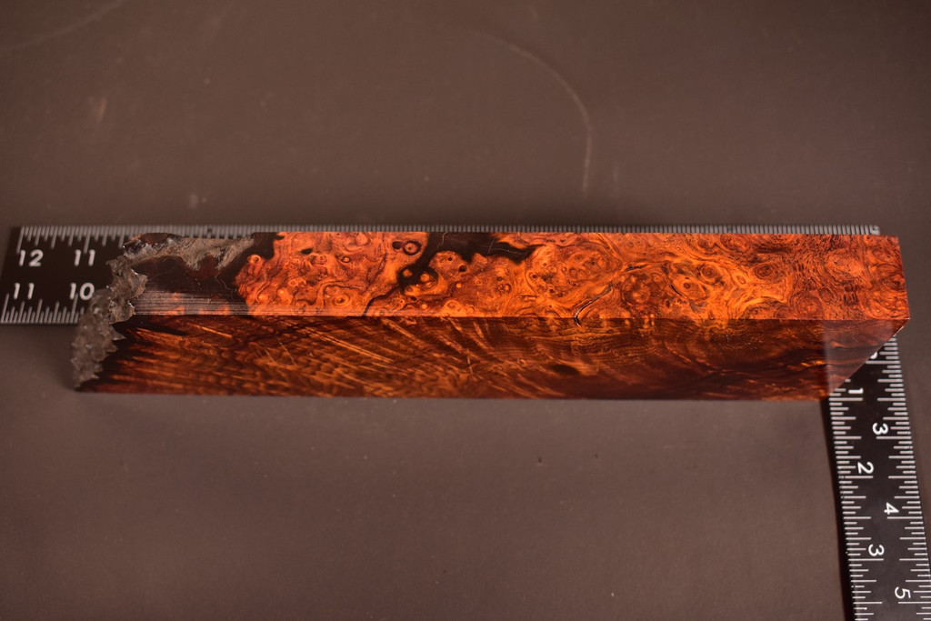 Cocobolo Burl 26 (2.9 x .975 x 8-10)