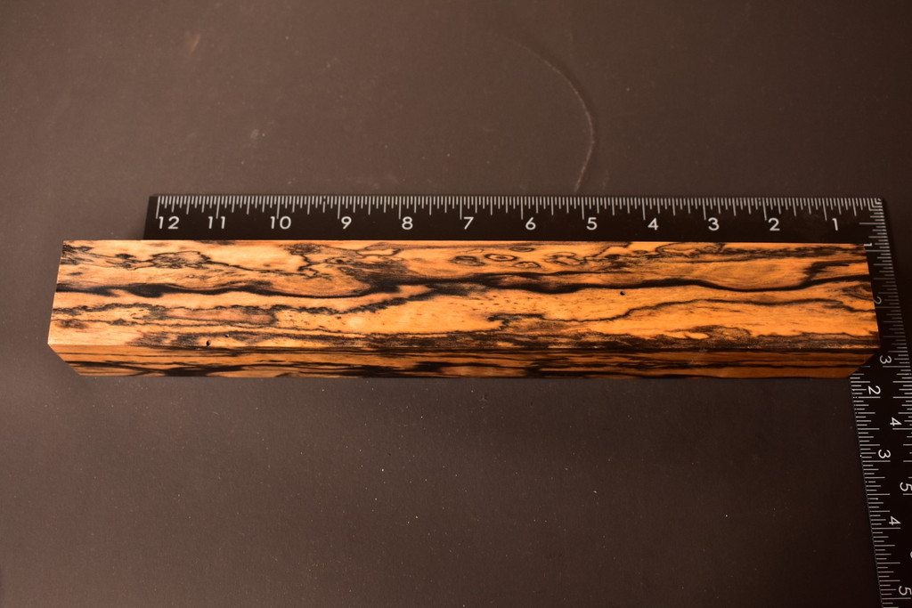 Stabilized Curly Black and White Ebony 35 (1.65 x 1.45 x 12)
