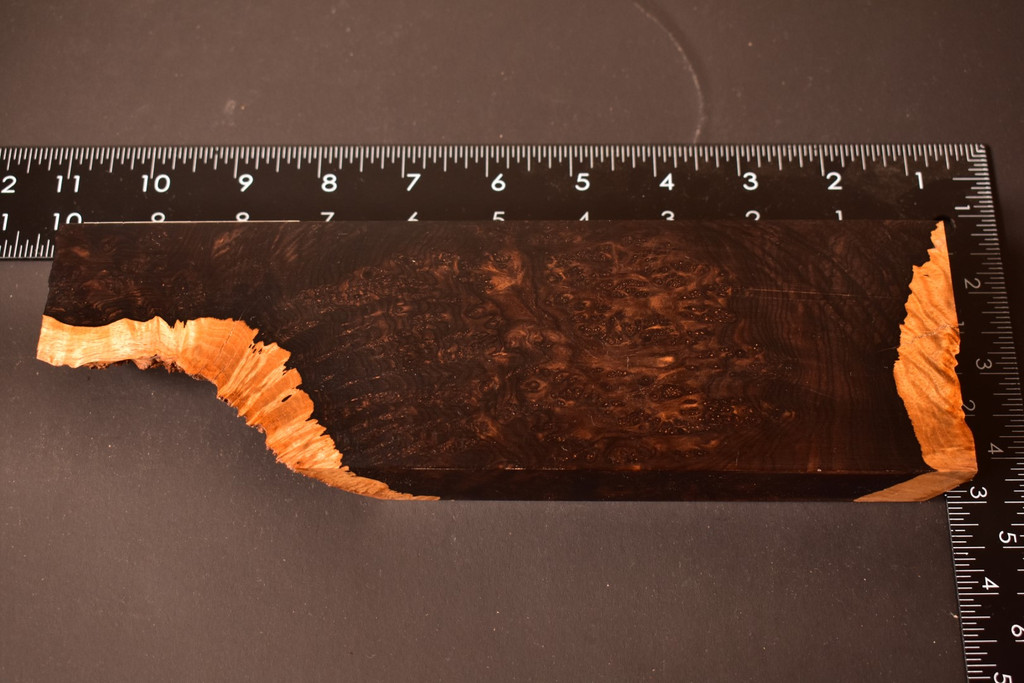 African Blackwood Burl 25 (2.9 x 1 x 9.75 - 6.7)