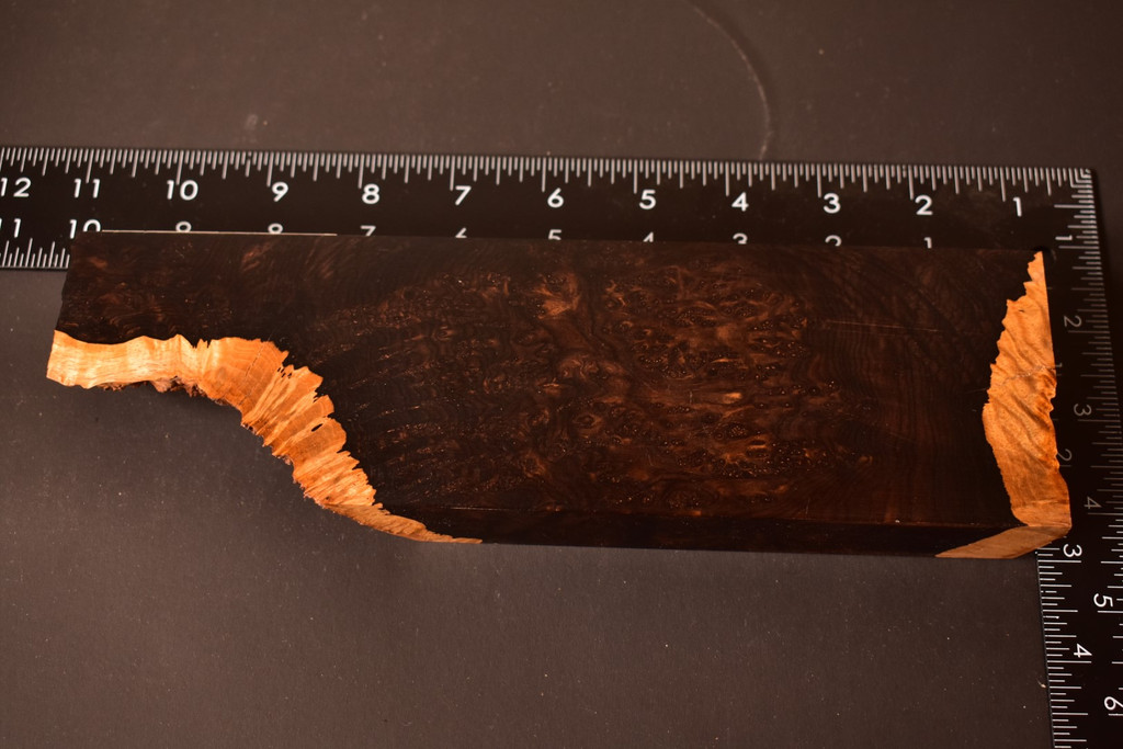 African Blackwood Burl 25 (2.9 x 1 x 9.75 - 6.7)