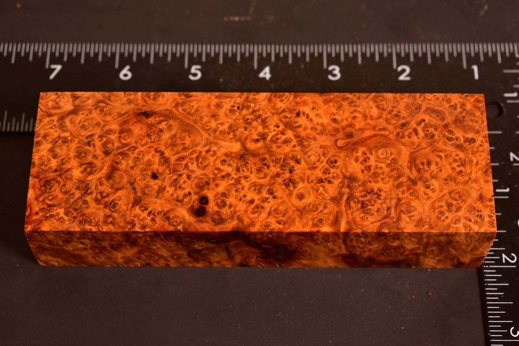 Stabilized Amboyna Burl 81B (1.9 x 1.15 x 5.85)