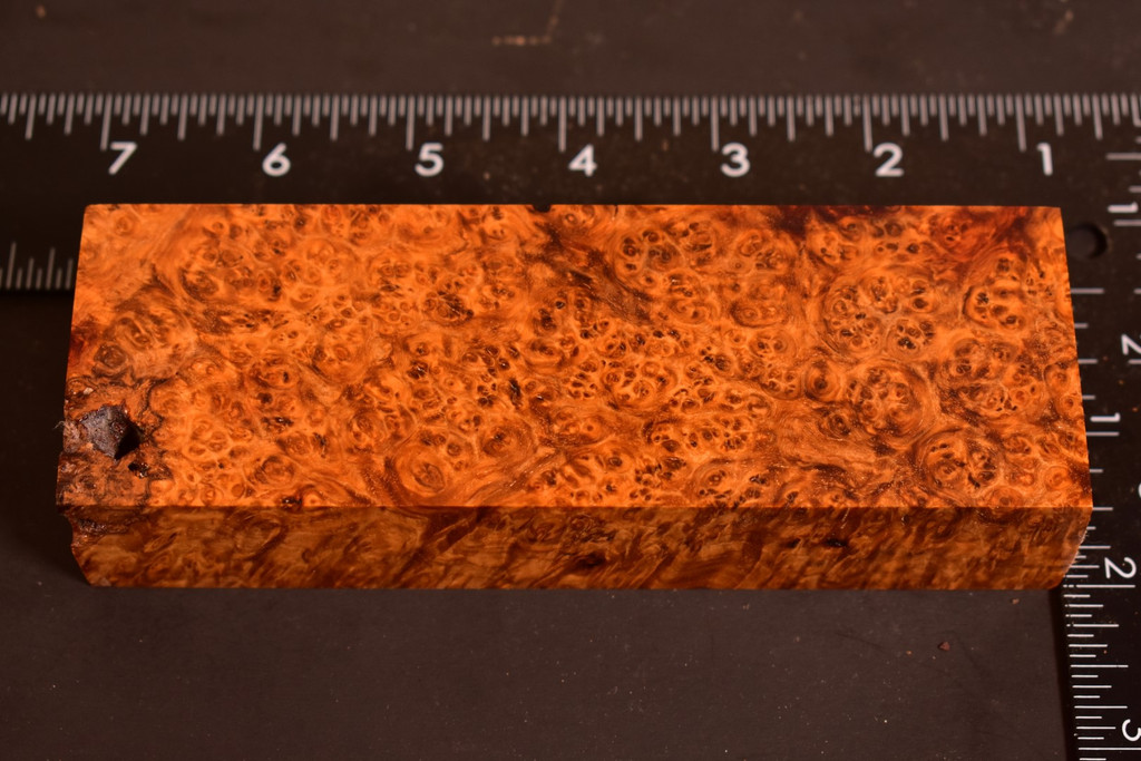 Stabilized Amboyna Burl 81B (1.9 x 1.15 x 5.85)