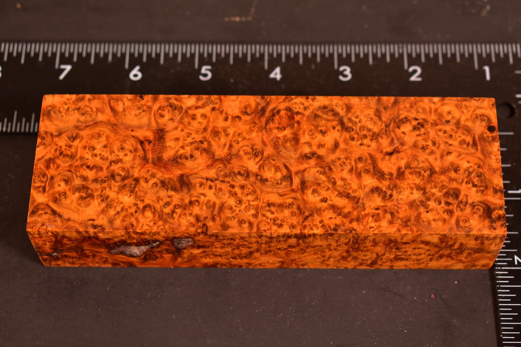 Stabilized Amboyna Burl 83B (1.9 x 1.15 x 5.85)