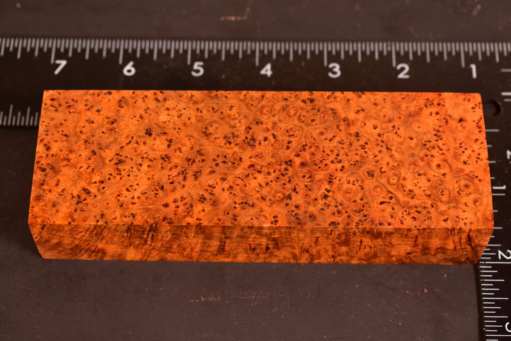Stabilized Amboyna Burl 84B (1.9 x 1.15 x 5.85)