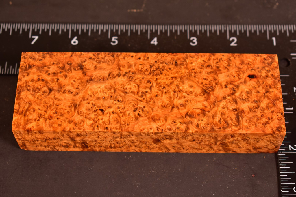 Stabilized Amboyna Burl 86B (1.9 x 1.15 x 5.85)