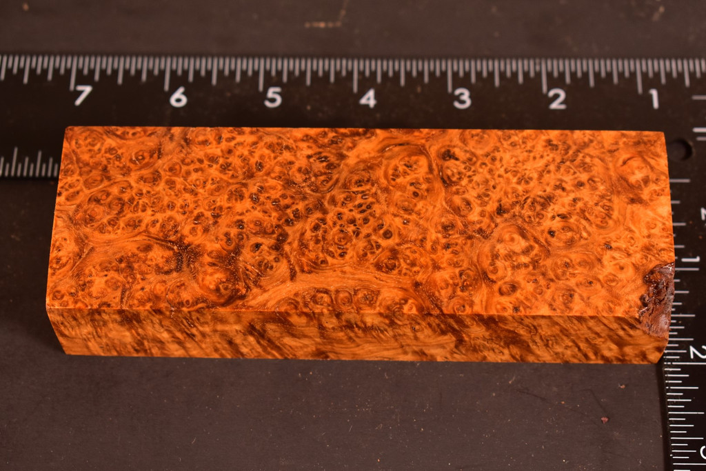 Stabilized Amboyna Burl 87B (1.9 x 1.15 x 5.85)