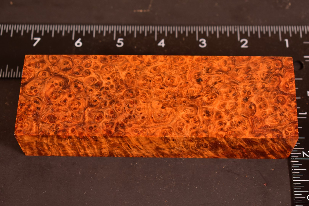 Stabilized Amboyna Burl 88B (1.9 x 1.15 x 5.85)