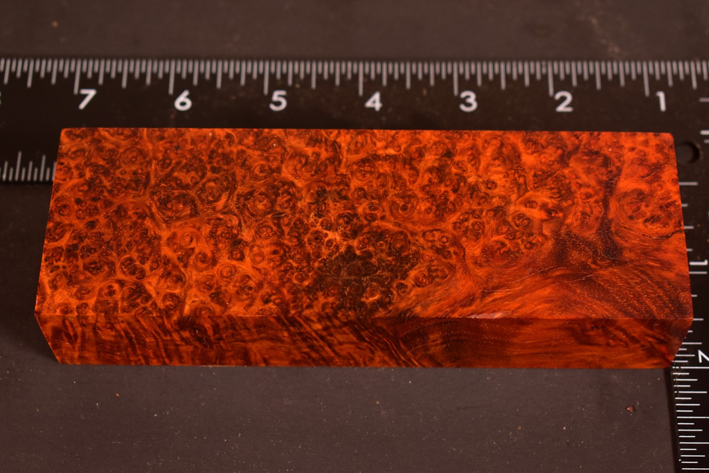 BEST Stabilized Amboyna Burl 94B (1.9 x 1.15 x 5.85)