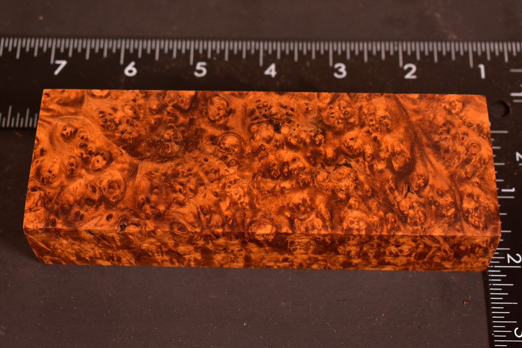 Stabilized Amboyna Burl 100B (1.9 x 1.15 x 5.85)