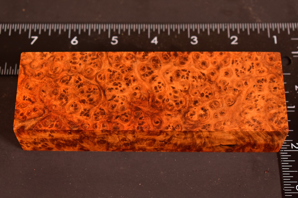 Stabilized Amboyna Burl 102B (1.9 x 1.15 x 5.85)