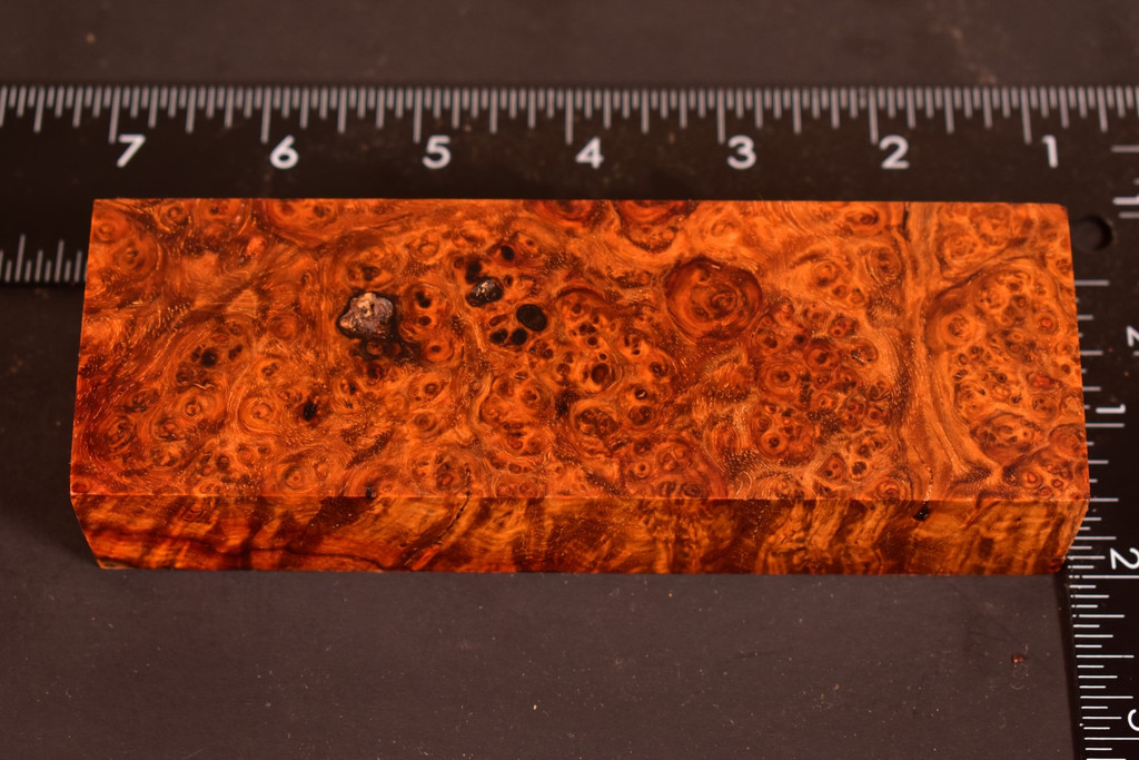 Stabilized Amboyna Burl 103B (1.9 x 1.15 x 5.85)