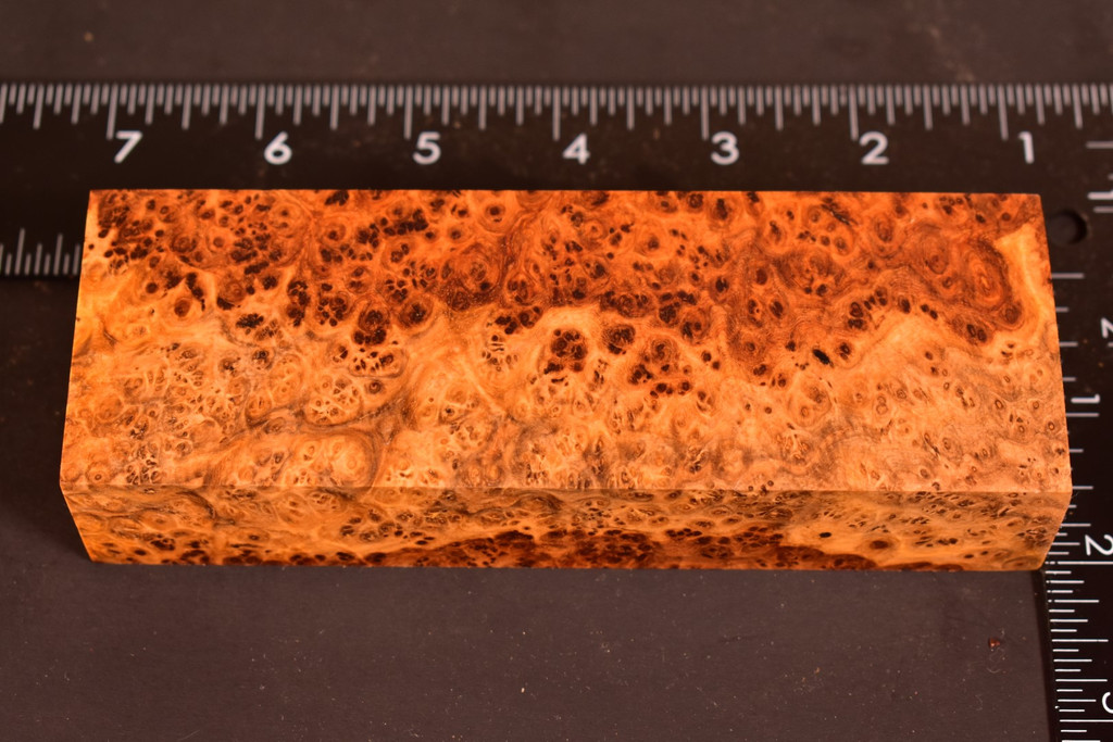 Stabilized Amboyna Burl 104B (1.9 x 1.15 x 5.85)