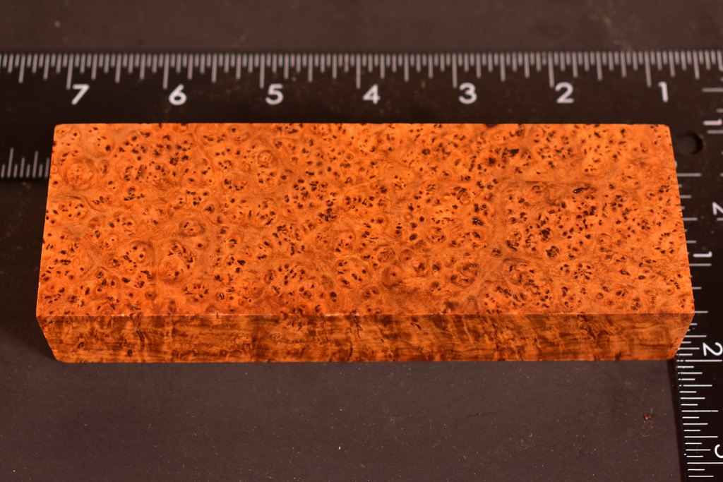 Stabilized Amboyna Burl 108B (1.9 x 1.15 x 5.85)