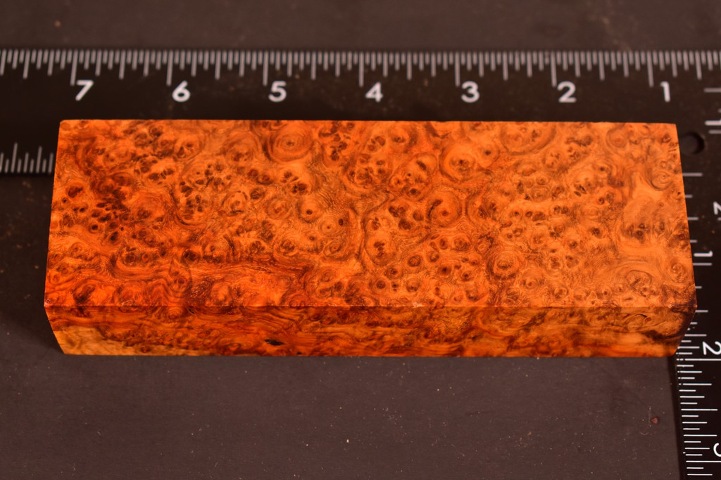 Stabilized Amboyna Burl 110B (1.9 x 1.15 x 5.85)