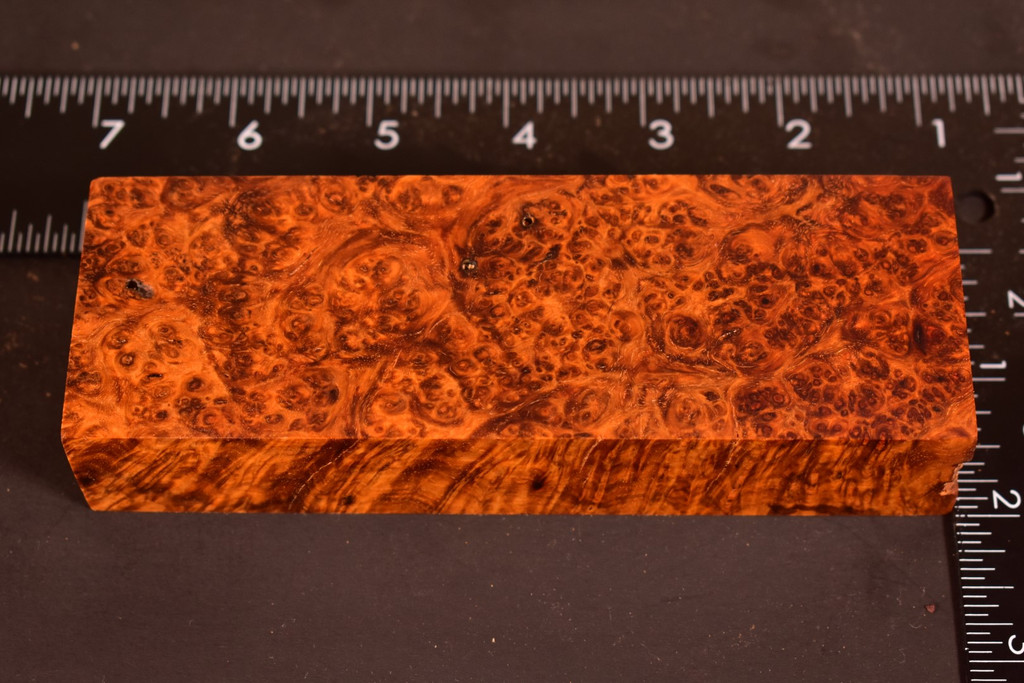 Stabilized Amboyna Burl 111B (1.9 x 1.15 x 5.85)