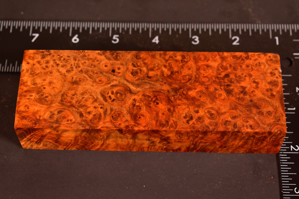 Stabilized Amboyna Burl 117B (1.9 x 1.15 x 5.85)