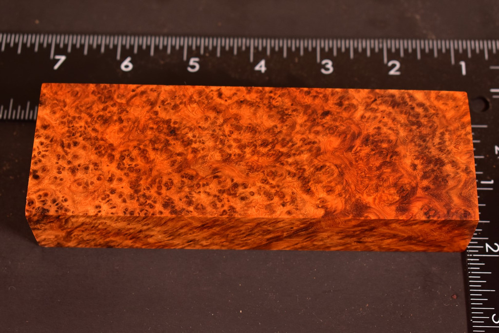 Stabilized Amboyna Burl 119B (1.9 x 1.15 x 5.85)