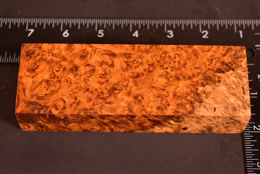 Stabilized Amboyna Burl 121B (1.9 x 1.15 x 5.85)