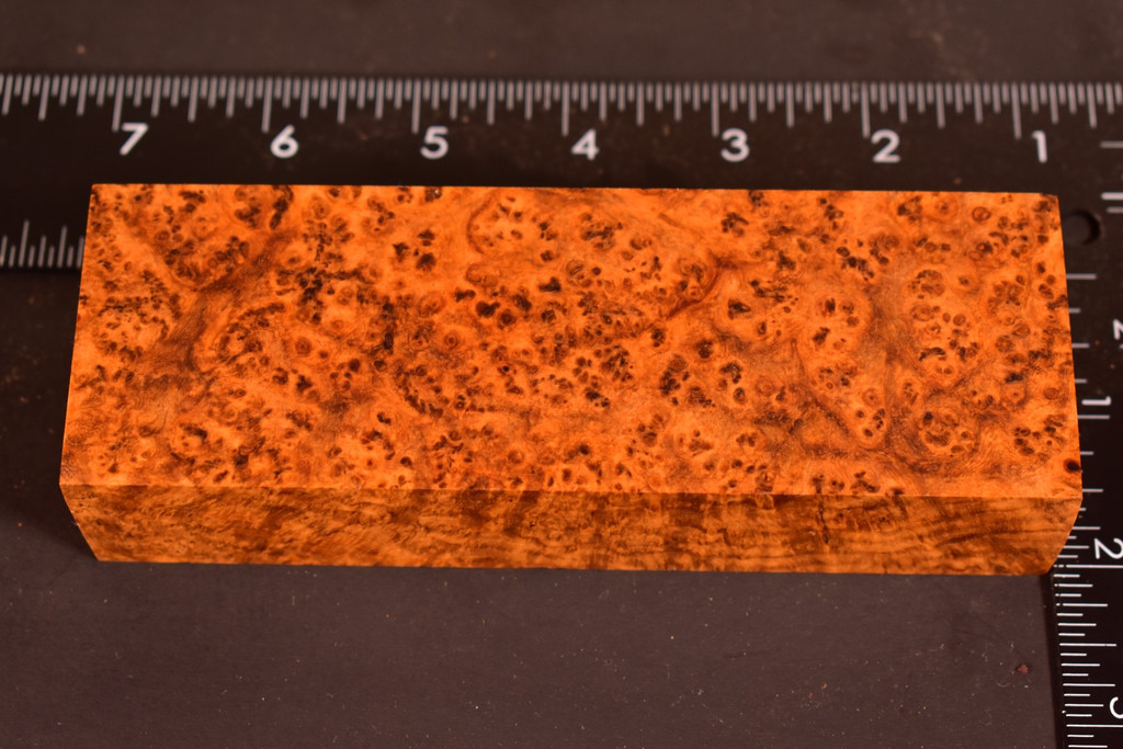Stabilized Amboyna Burl 123B (1.9 x 1.15 x 5.85)
