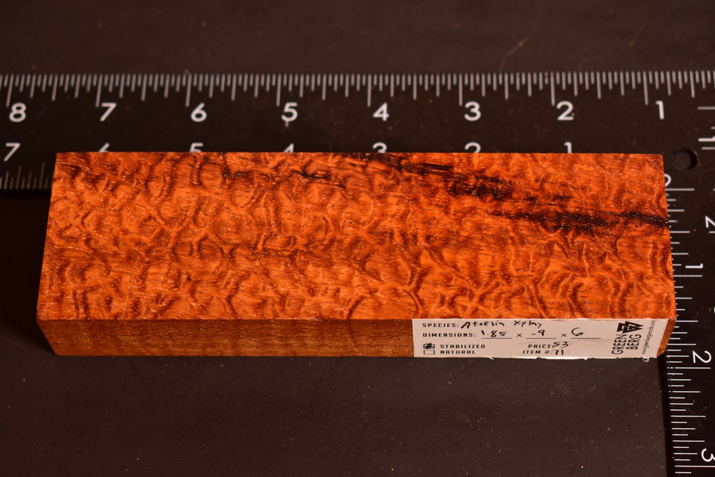 Stabilized Afzelia Xylay 71 (1.85 x .9 x 6)