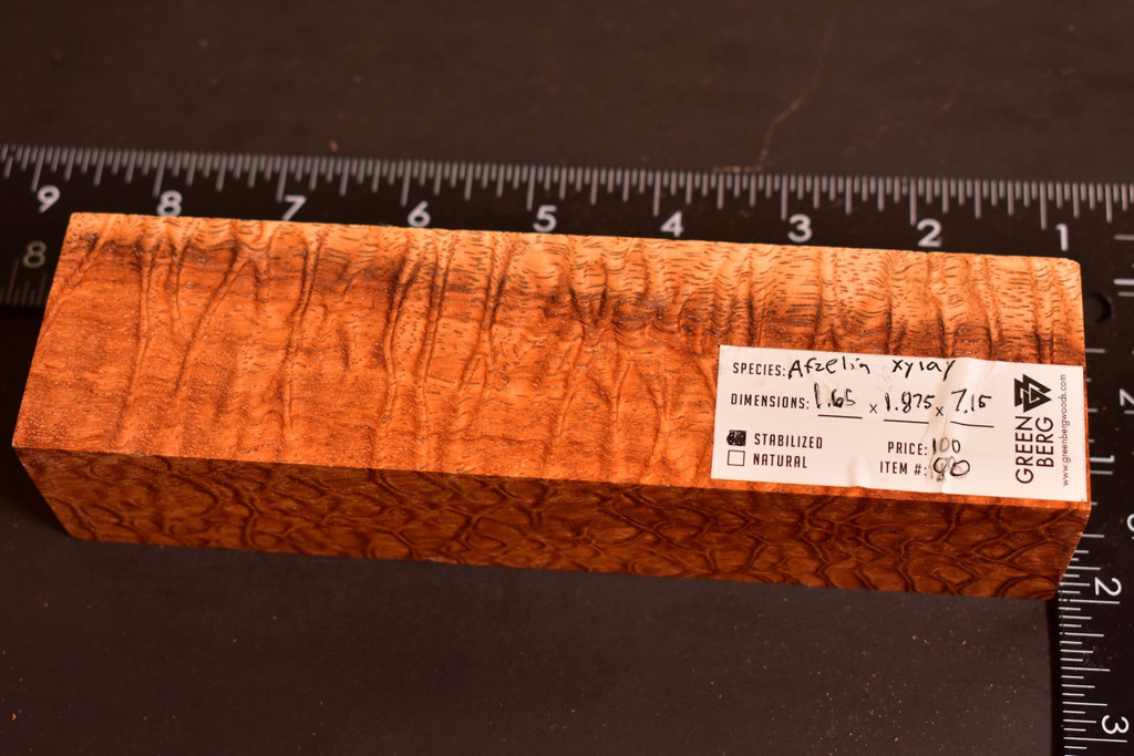 Stabilized Afzelia Xylay 80 (1.65 x 1.875 x 7.15)