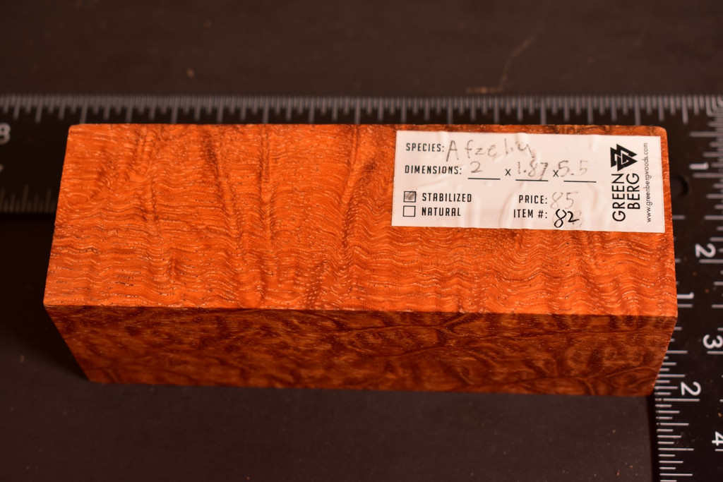 Stabilized Afzelia Xylay 82 (2 x 1.87 x 5.5)
