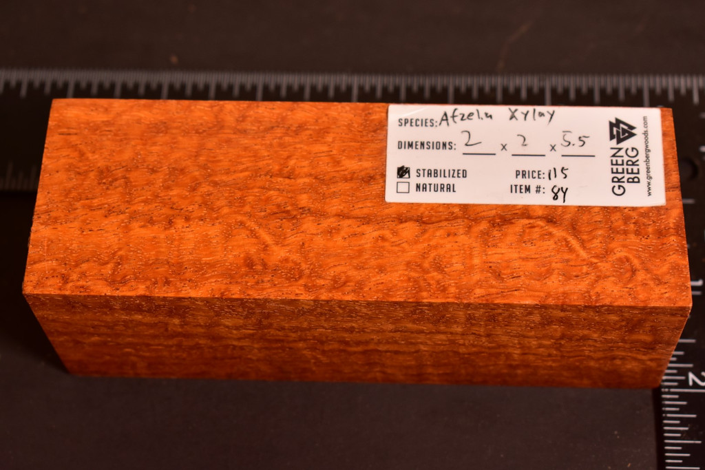 Stabilized Afzelia Xylay 84 (2 x 2 x 5.5)