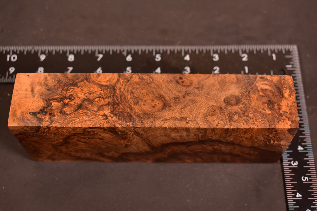 Stabilized Circassian Walnut Burl 5 (1.85 x 1.6 x 7.5)