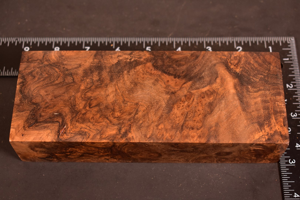 Stabilized Circassian Walnut Burl 5 (1.85 x 1.6 x 7.5)