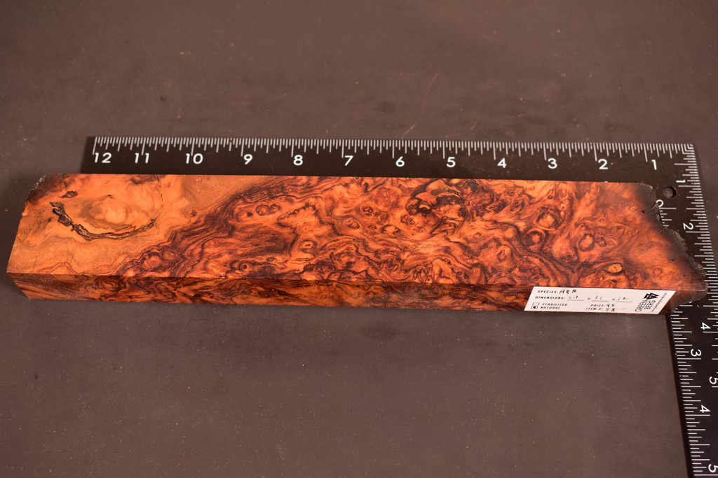 Honduras Rosewood Burl 58 (2.1 x 1.1 x 12)