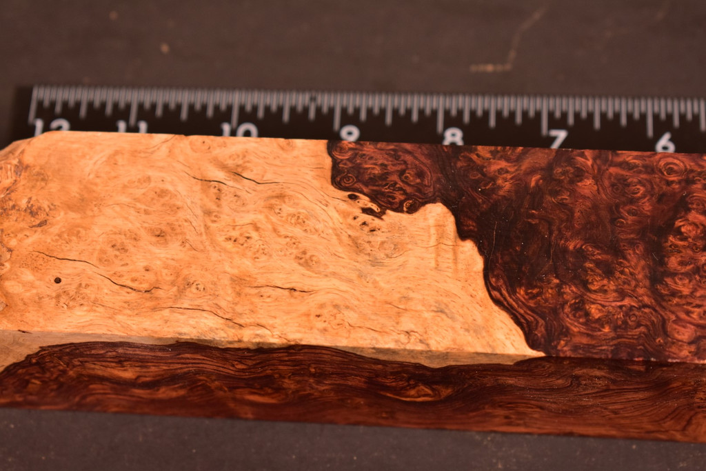 Honduras Rosewood Burl 61 (1.8 x 1.85 x 9.5 - 12.5)
