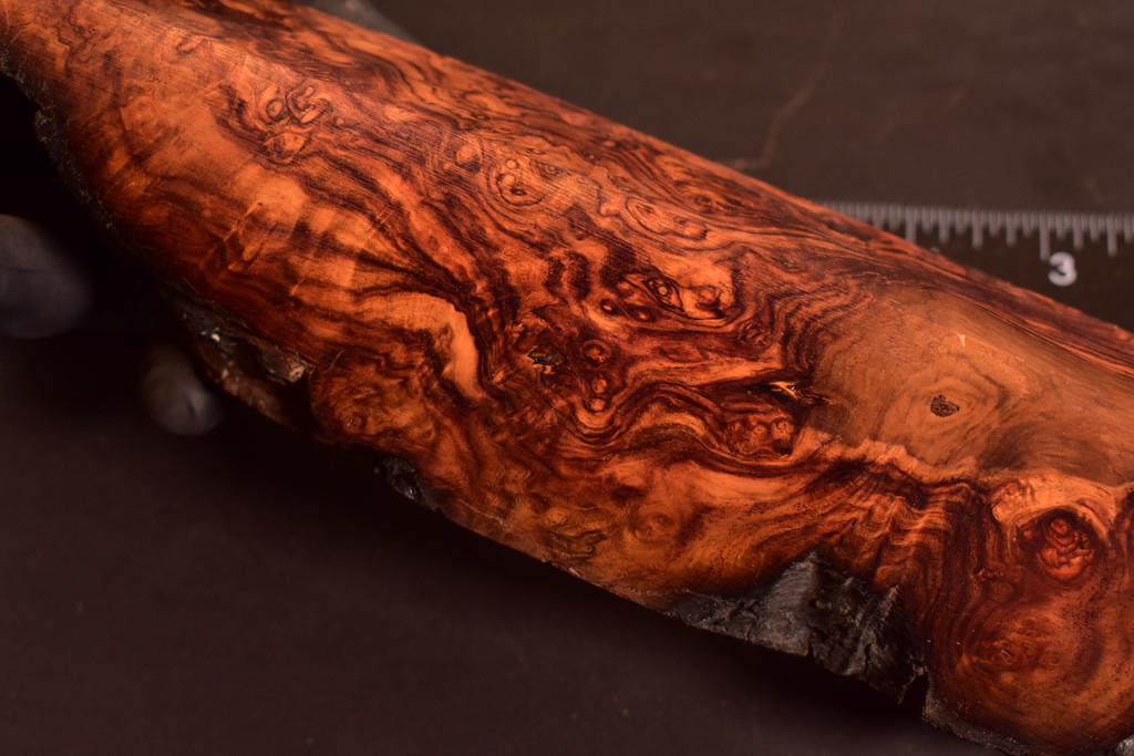 Honduras Rosewood Burl 62 (2.2 x 1.65 x 7-11)