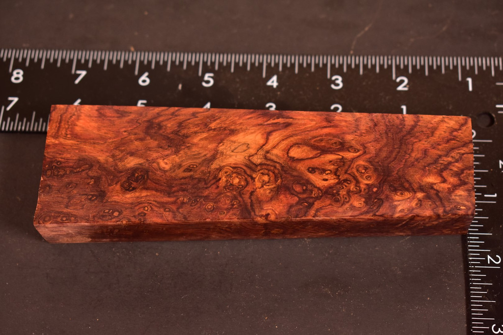 Honduras Rosewood Burl 66 (1.8 - 1.5 x 1 x 6)
