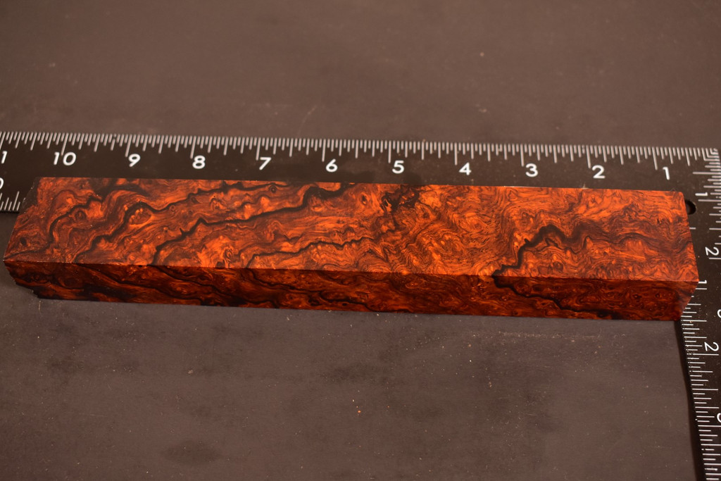 BEST Cocobolo Burl 38 (1.45 x 1 x 6.1 - 9)