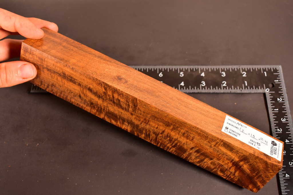 Stabilized Curly Golden Acacia 21 (1.8 x 1.5 x 10.75)