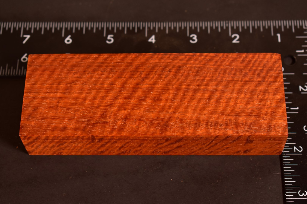 Stabilized Curly Red Narra 71 (2 x 1.1 x 5.5)