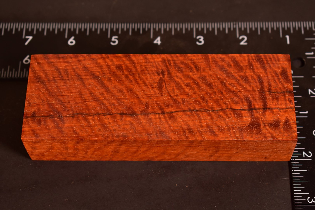 Stabilized Curly Red Narra 73 (2 x 1.15 x 5.5)