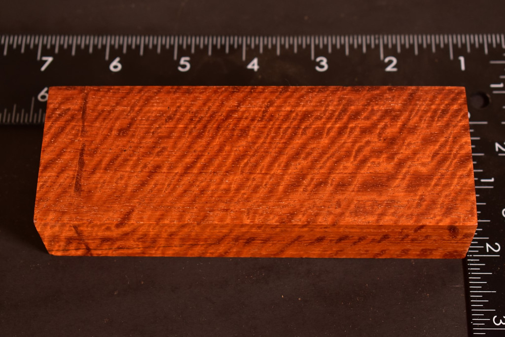 Stabilized Curly Red Narra 74 (2 x 1.15 x 5.5)