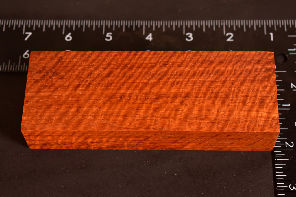 Stabilized Curly Red Narra 76 (2 x 1.1 x 5.5)