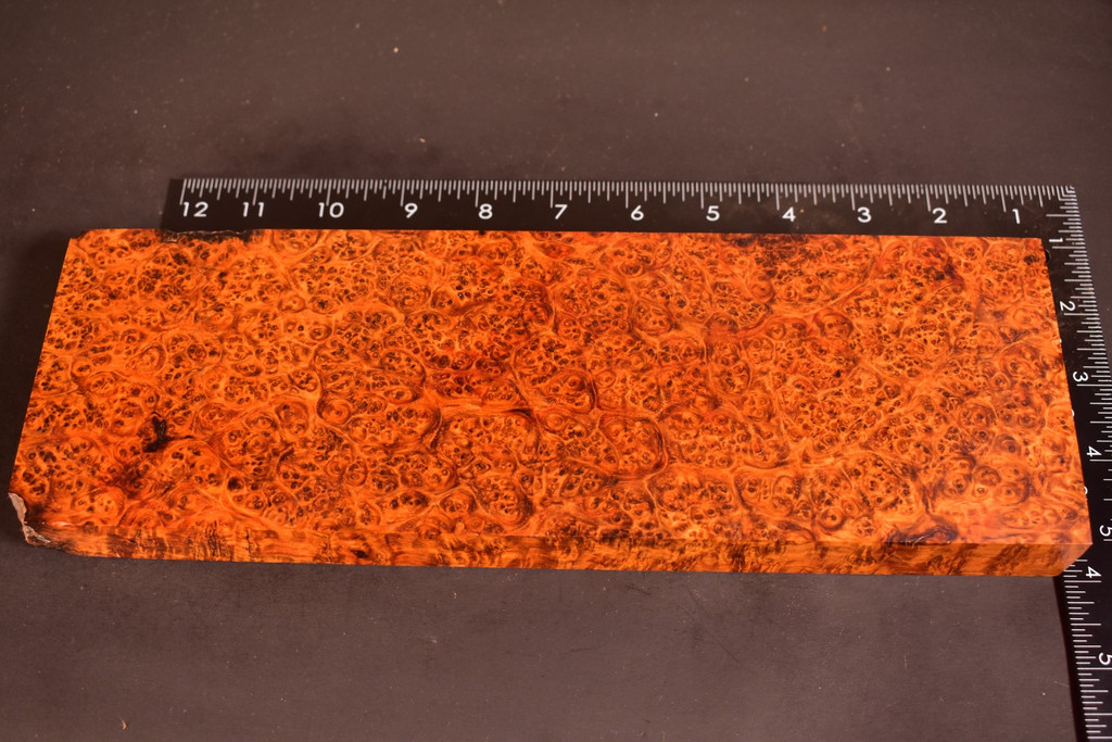 BEST Stabilized Amboyna Burl 1C (3.9 x 1.2 x 12)