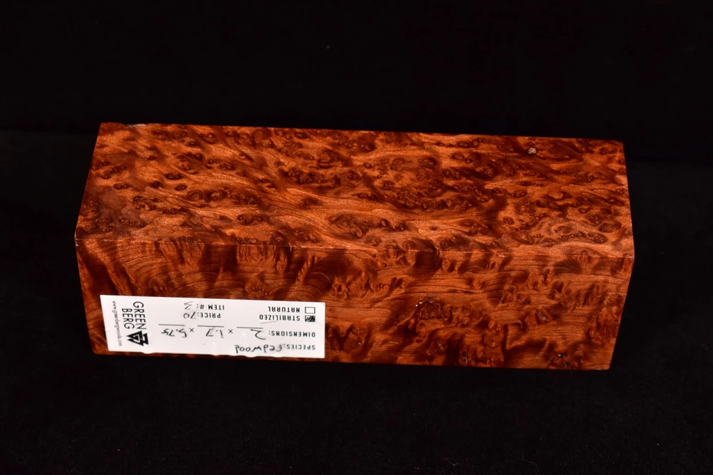 Stabilized Redwood Burl 3 (2 X 1.7 X 5.75)