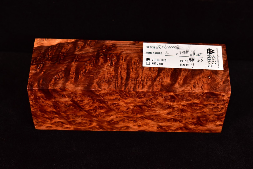 Stabilized Redwood Burl 4 (2 X 1.95 X 5.85)