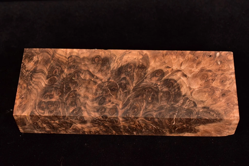 Stabilized Circassian Walnur Burl 4 (2.55 x 1.2 x 6.75)