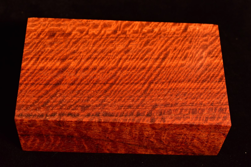 Stabilized Curly Red Narra 94 (3.4 x 1.85 x 5.5)