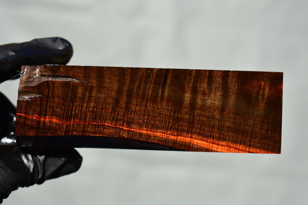 Curly Siam Rosewood 8B (2 3/8 x 1 3/4 x 5 1/2)