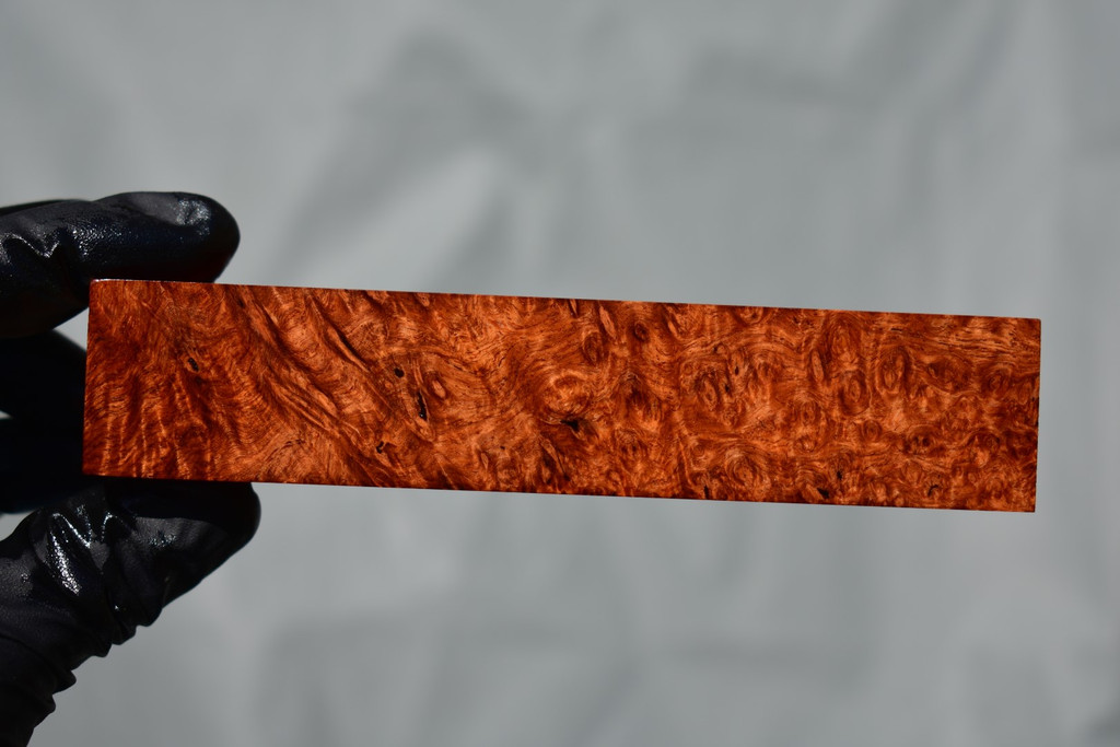 Stabilized Amboyna burl 19C (1 5/8 x 1 3/16 x 5 3/4)