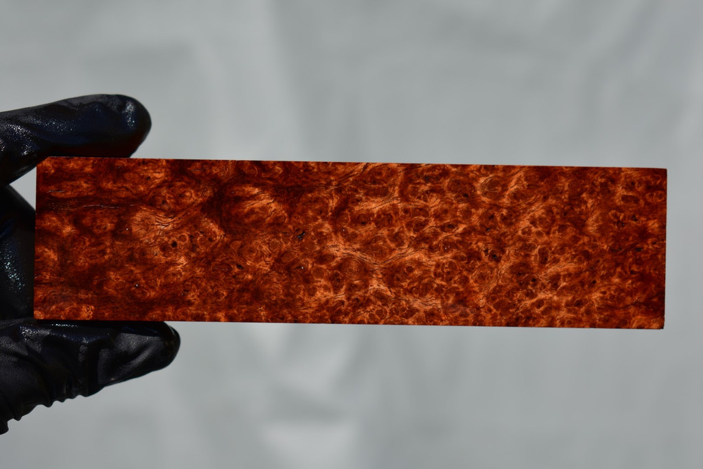 Stabilized Amboyna burl 25C (1 5/8 x 1 1/8 x 5 3/8)