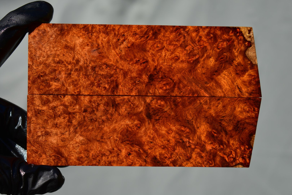 Stabilized Amboyna Burl scales 40D (2 x ⅜ x 6)x2